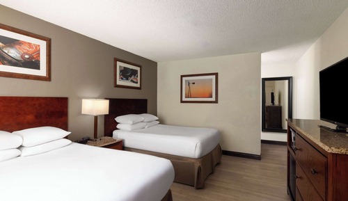 Standard Room, 2 Double Beds, Smoking, Courtyard View