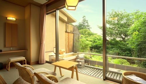 Deluxe Japanese Room with Outside Bath (12.5 Tatami Mats)