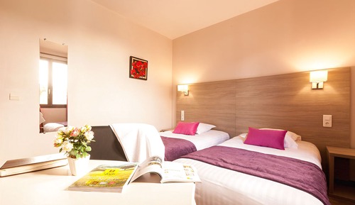 Chambre lits jumeaux avec terrasse