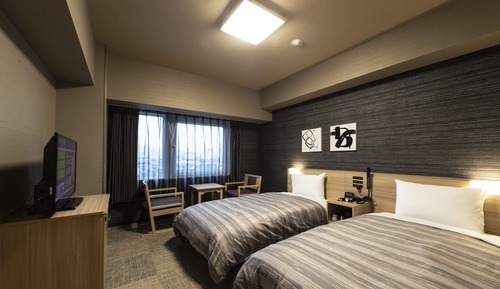 (East building) Japanese Western Style Twin Room, Non Smoking, Mountain View