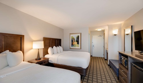 Standard Room, 2 Queen Beds, Non Smoking, Refrigerator & Microwave