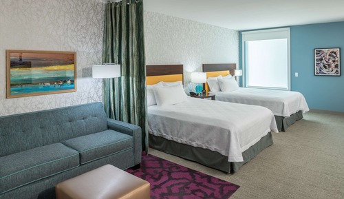 Studio, 2 Queen Beds, Accessible, Bathtub