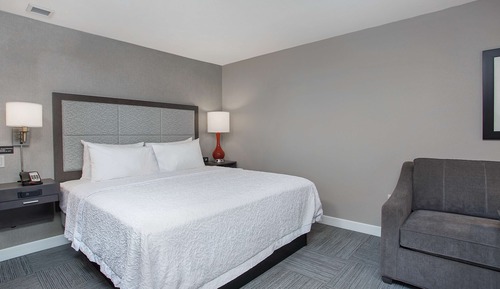 Room, 1 King Bed with Sofa bed, Refrigerator & Microwave