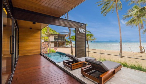 Beachfront Pool Cabin