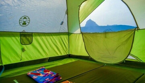Superior Tent, Smoking, Lake View