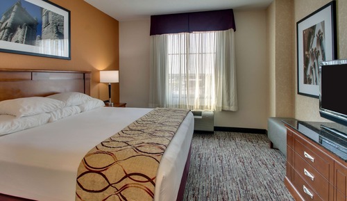 Suite, 1 King Bed with Sofa bed, Refrigerator & Microwave (2 Rooms)