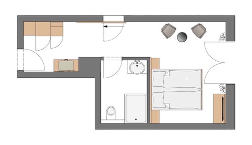 Double Room, Annex Building (Forellerie, opposite mainstreet)