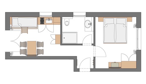 Apartment, Annex Building (Forellerie Typ 1)