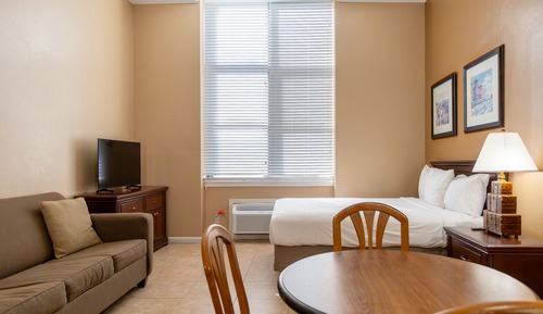 Studio, 1 Queen Bed with Sofa bed