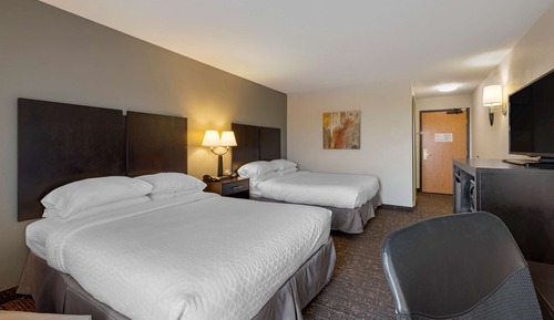 Standard Room, 2 Queen Beds, Non Smoking, Refrigerator & Microwave