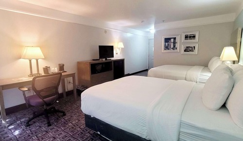 Standard Room, 2 Queen Beds, Non Smoking, Refrigerator & Microwave
