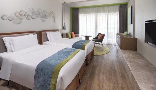 Premium Room, 2 Double Beds, Pool View