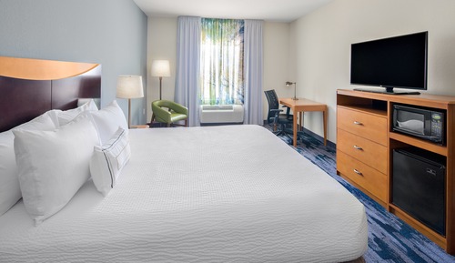 Room, 1 King Bed (Mobility/Hearing Access, Roll-In Shwr)