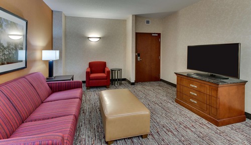 Suite, 2 Queen Beds, Accessible, Refrigerator & Microwave (Sofabed, 2 Rooms, Roll in Shower)