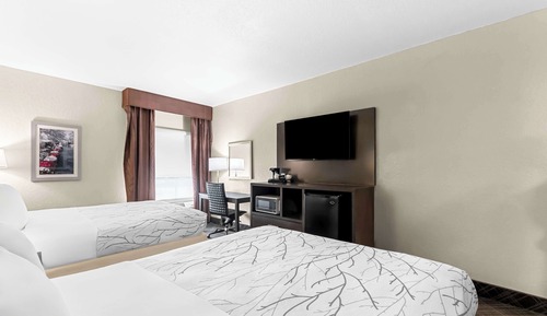 Standard Room, 2 Queen Beds, Non Smoking, Refrigerator & Microwave