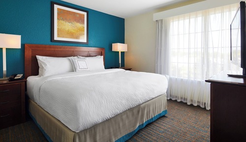 Suite, 1 King Bed with Sofa bed (Mobility/Hearing Access, Roll-In Shwr)