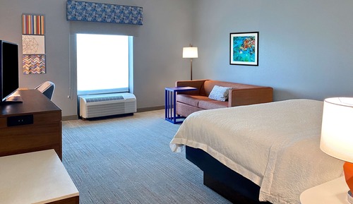 1 King Bed W/Sofabed and Shower Only NonSmoking