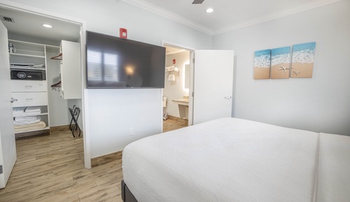Suite, 1 King Bed with Sofa bed (located across the street)