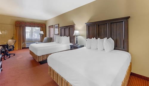 Standard Room, 2 Queen Beds, Non Smoking, Refrigerator & Microwave