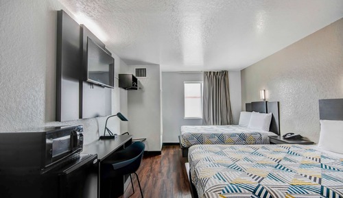 Deluxe Room, 2 Queen Beds, Smoking, Refrigerator & Microwave