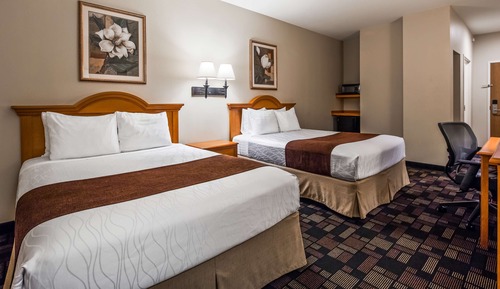 Standard Room, 2 Queen Beds, Non Smoking, Refrigerator & Microwave
