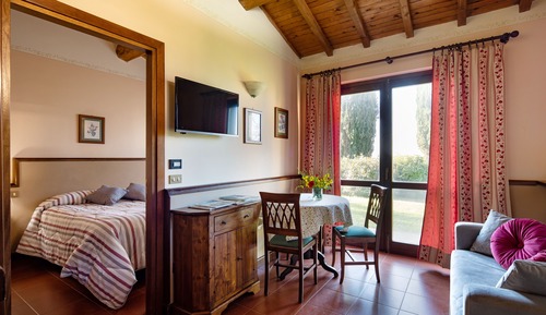 Superior Apartment, 1 Double Bed, Garden Area Situated about 600 meters from the main building