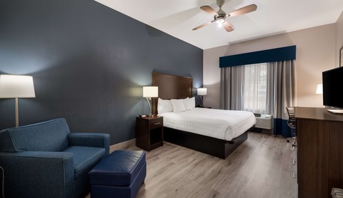 Standard Room, 1 King Bed, Non Smoking, Refrigerator & Microwave