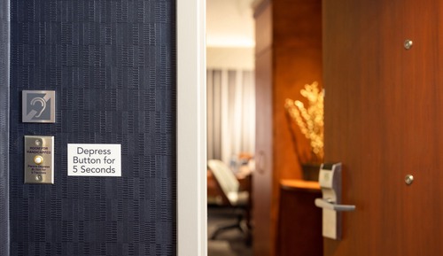 Deluxe Room, 1 King Bed, City View, Corner (Mobility/Hearing Access, Roll-in Shwr)