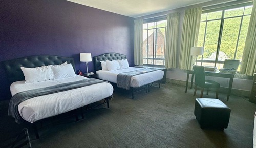 PET FRIENDLY-Signature Double Room, Accessible, Ensuite (Queen Double Mtn. View)