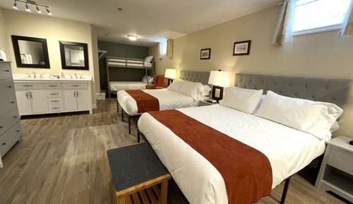 Family Room, Multiple Beds (Basement Stairs Only)