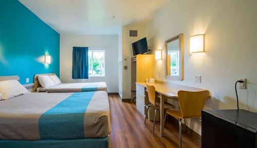 Standard Room, 2 Queen Beds, Non Smoking, Refrigerator & Microwave