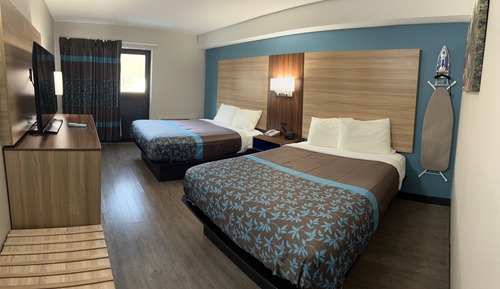 Standard Room, 2 Queen Beds, Non Smoking, Refrigerator & Microwave
