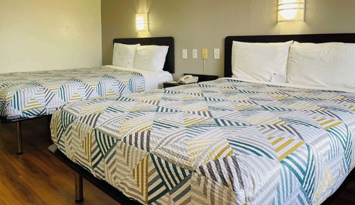 Standard Room, 2 Queen Beds, Non Smoking, Refrigerator & Microwave