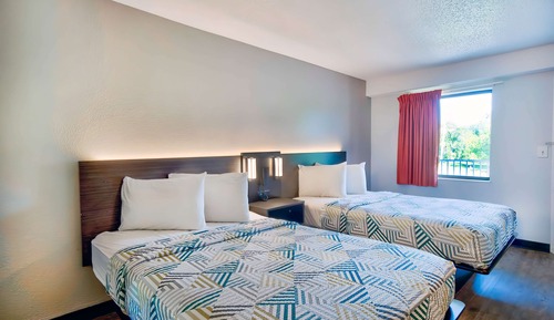 Premium Room, 2 Double Beds, Non Smoking, Refrigerator & Microwave