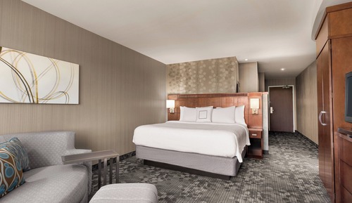 Room, 1 King Bed with Sofa bed (Hearing Accessible)