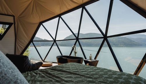 Cabin, 1 Queen Bed, Non Smoking, Lake View