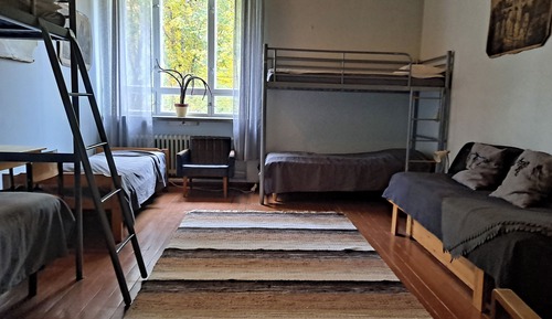 Family Room, Shared Bathroom