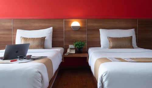 Deluxe, 2 Twin Beds, Non Smoking, City View