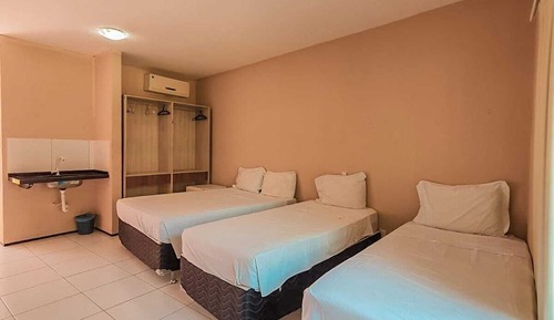 Quadruple Room, Private Bathroom, Pool View