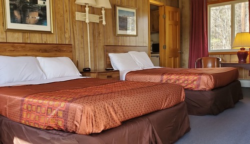 Room, 2 Double Beds, Kitchen