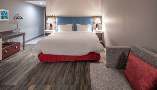 Room, 1 King Bed with Sofa bed, Accessible, Refrigerator & Microwave (Hearing)