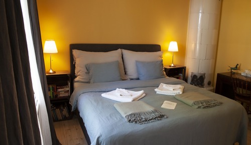 Deluxe Double Room, Private Bathroom, Garden View (Saffron)