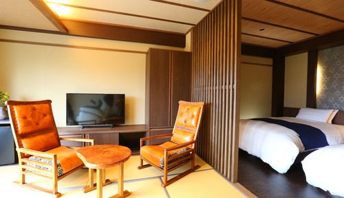 Deluxe Twin Room (with Private Open-air Bath, Seiho)