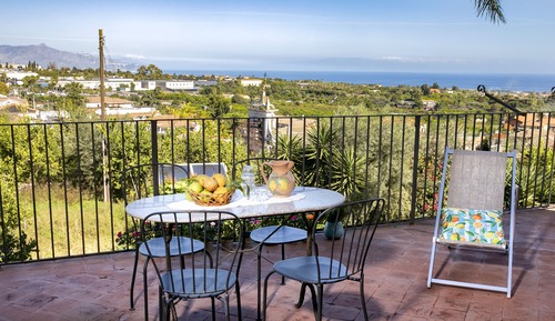 Classic Double Room, Terrace, Garden View (Sea and Etna view)