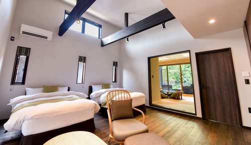 House [Sakura] Twin Bed Room, Japanese Style Room, Open-air Bath