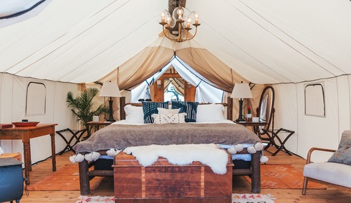 Luxury Tent, 1 King Bed, Hill View, Mountainside
