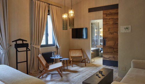 Junior Suite, 1 King Bed with Sofa bed, Garden View