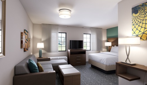 Studio Suite, 1 Queen Bed, Kitchen