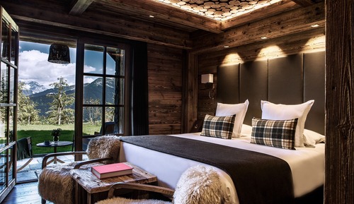 Classic Double or Twin Room, Terrace, Mountain View (Chambre Crocus)