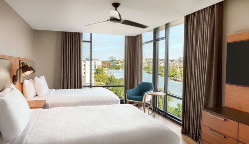 Suite, 2 Queen Beds, Accessible (Hearing)